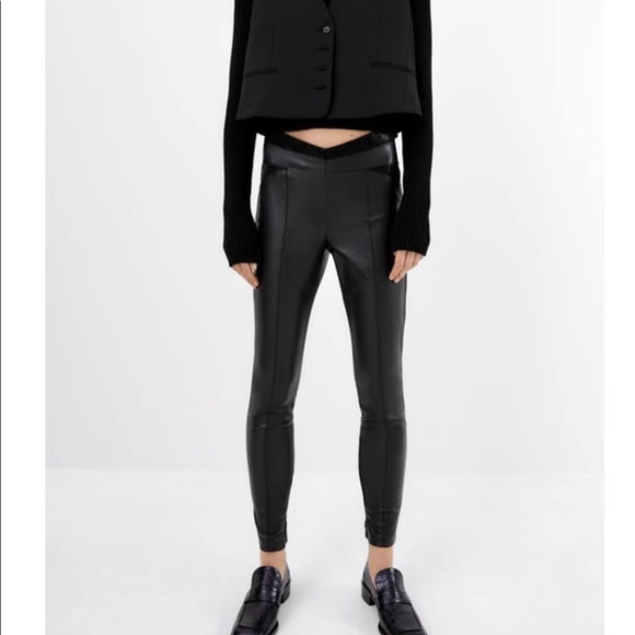 Zara Faux leather leggings - Picture 1 of 8